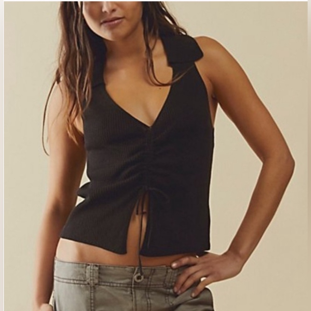 NWOT FP Beach Cinched Top in orange